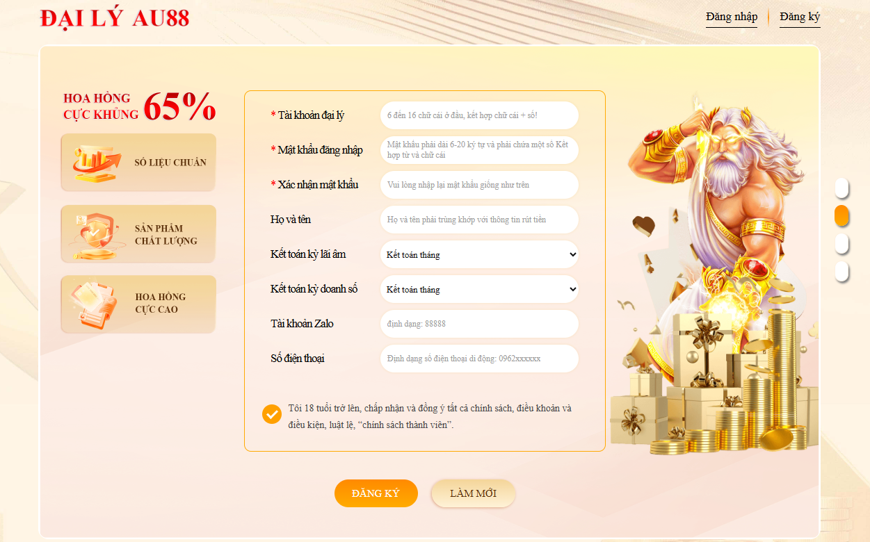 AU88 Kncrec – TRANG CHỦ CHÍNH THỨC AU 88 UY TÍN XANH CHÍN NHẤT 2026 31 Quy trình trở thành đại lý Au88 diễn ra vô cùng đơn giản.